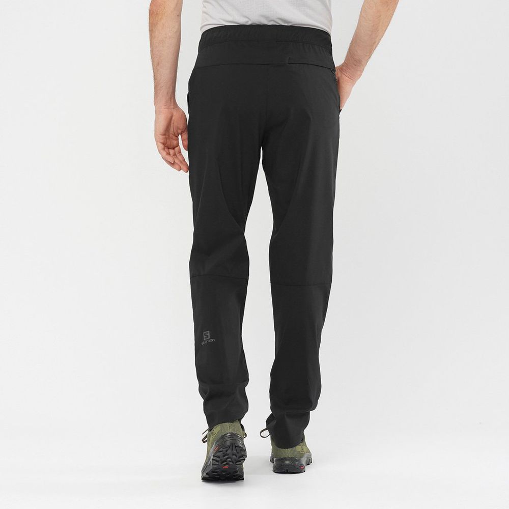 Salomon Israel EXPLORE TAPERED - Mens Pants - Black (ZJLN-57693)